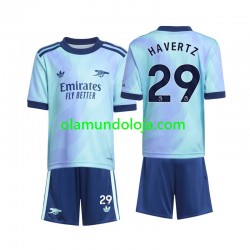 Camisola Arsenal Havertz 29 Criança Equipamento Terceiro 2024-2025 Manga Curta